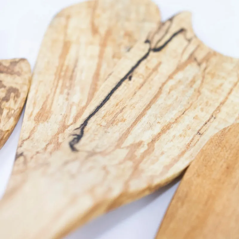 Rustic Spalted Maple Salad Servers
