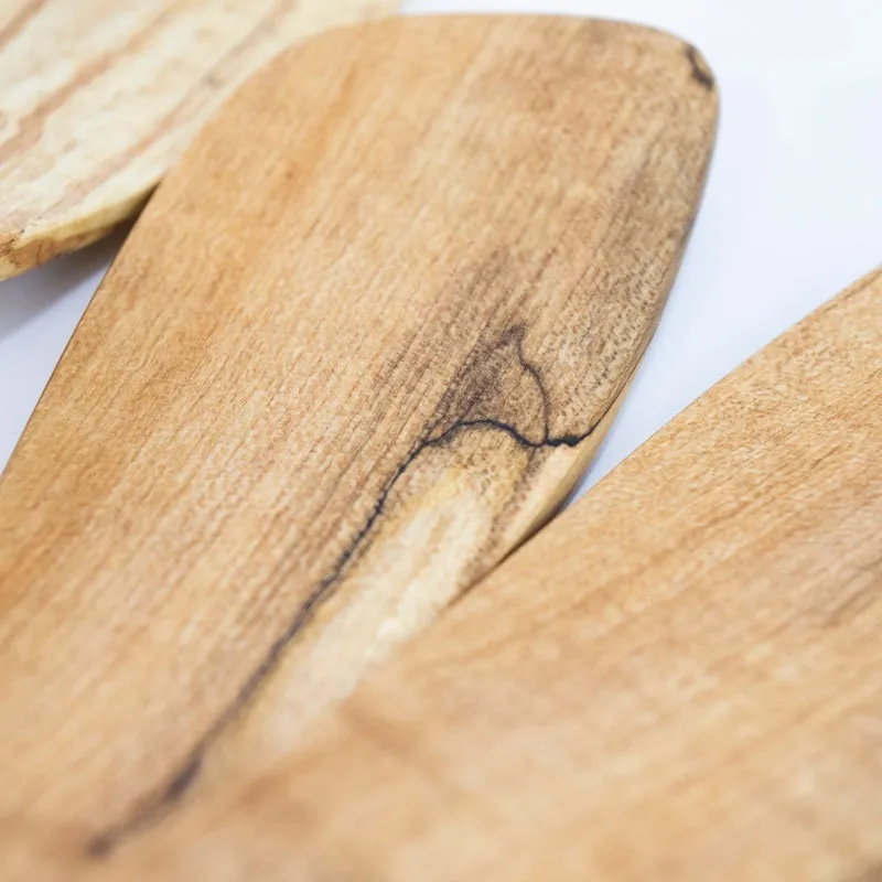 Rustic Spalted Maple Salad Servers