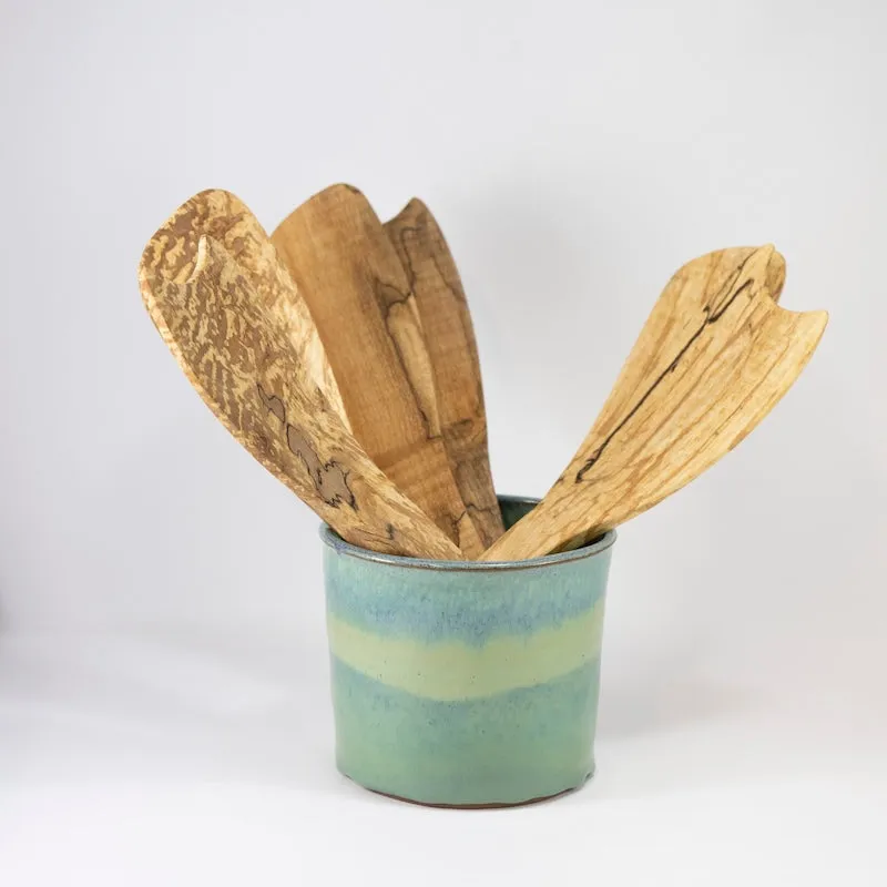Rustic Spalted Maple Salad Servers
