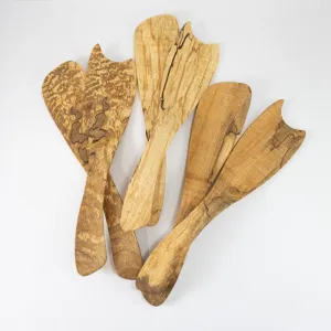 Rustic Spalted Maple Salad Servers