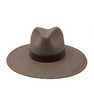 SAN SEBASTIAN PACKABLE STRAW FEDORA LIMESTONE