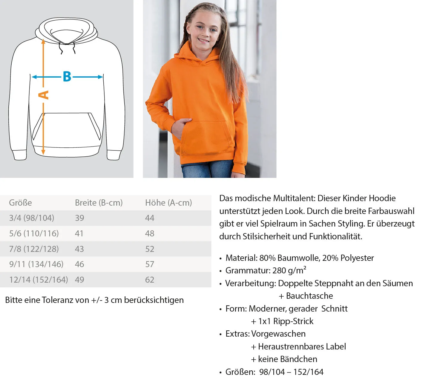 Sächsiche Schweiz - Festung Königstein  - Kinder Hoodie
