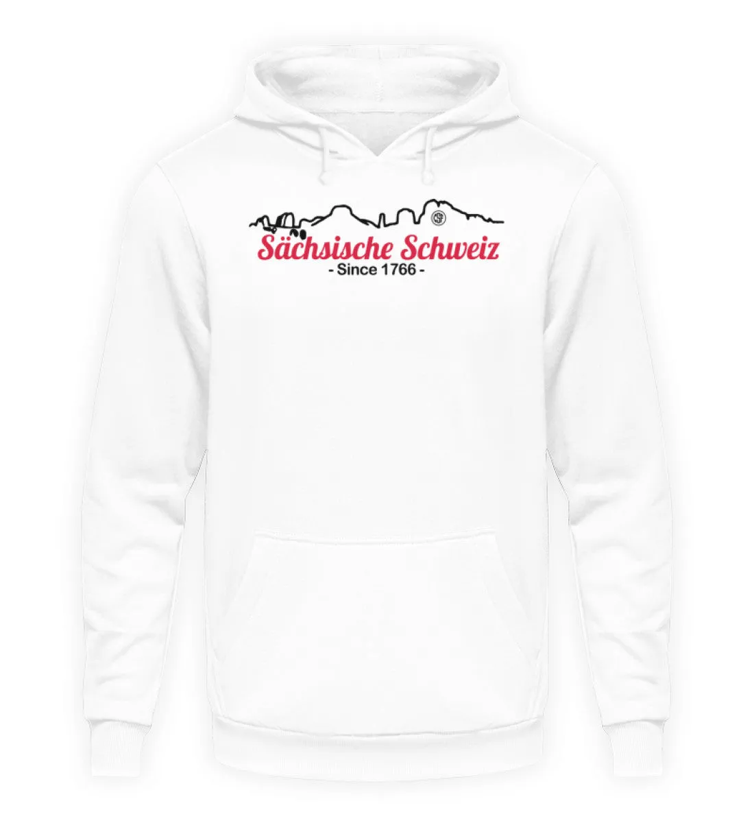 Sächsiche Schweiz - Skyline  - Unisex Kapuzenpullover Hoodie
