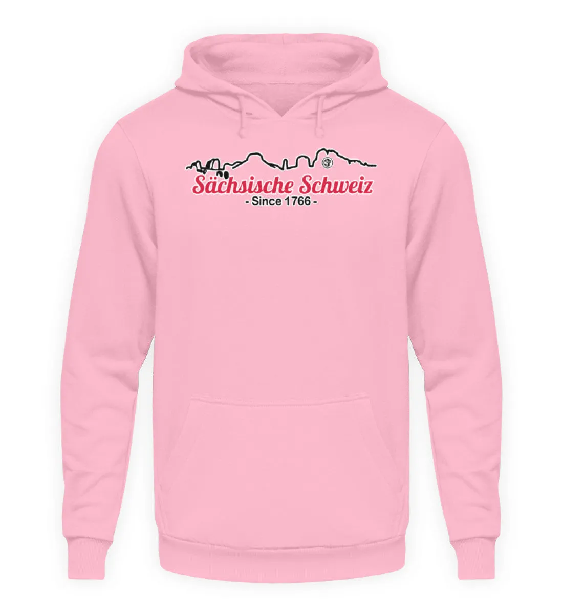 Sächsiche Schweiz - Skyline  - Unisex Kapuzenpullover Hoodie