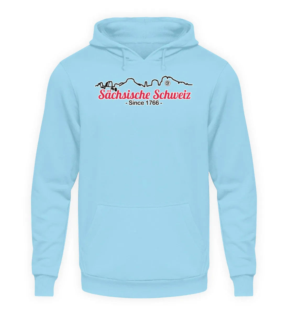 Sächsiche Schweiz - Skyline  - Unisex Kapuzenpullover Hoodie