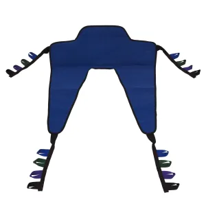 Sling Sit Stand Transfer Blue 350Lb Capacity Polyester Fabric For Electric Lift by Dynarex