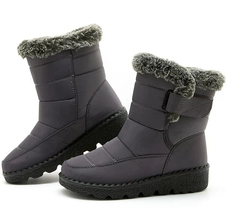 Snow Boots Women Waterproof Fur-Lined