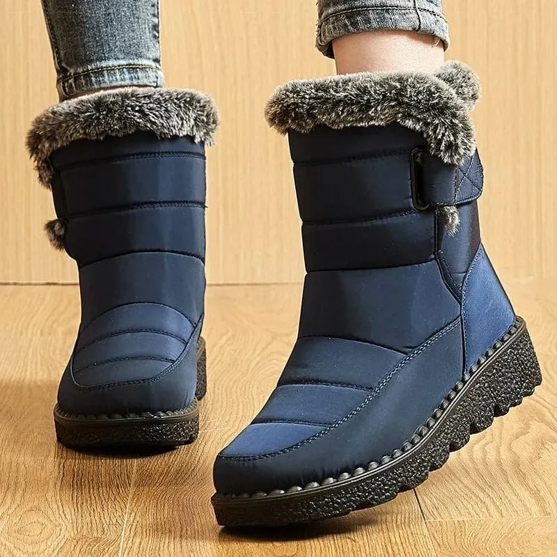 Snow Boots Women Waterproof Fur-Lined