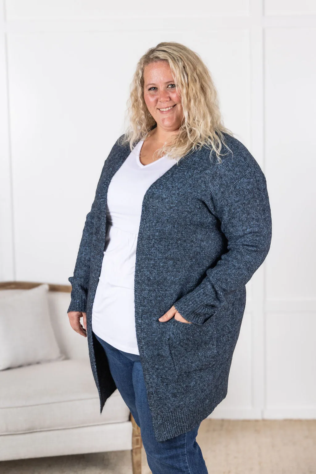 SOLD OUT Madison Cozy Cardigan - Midnight Skies