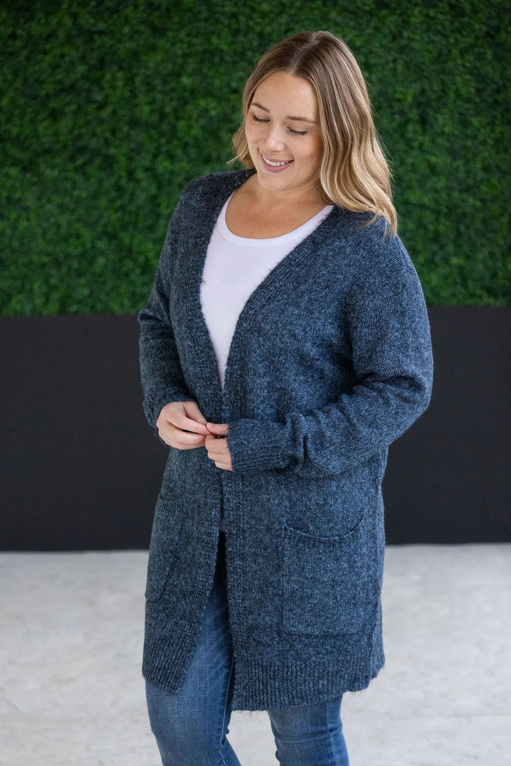 SOLD OUT Madison Cozy Cardigan - Midnight Skies