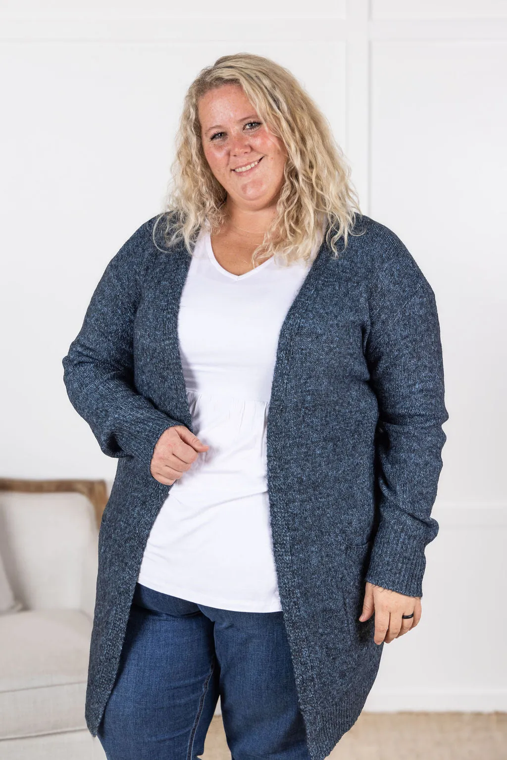SOLD OUT Madison Cozy Cardigan - Midnight Skies
