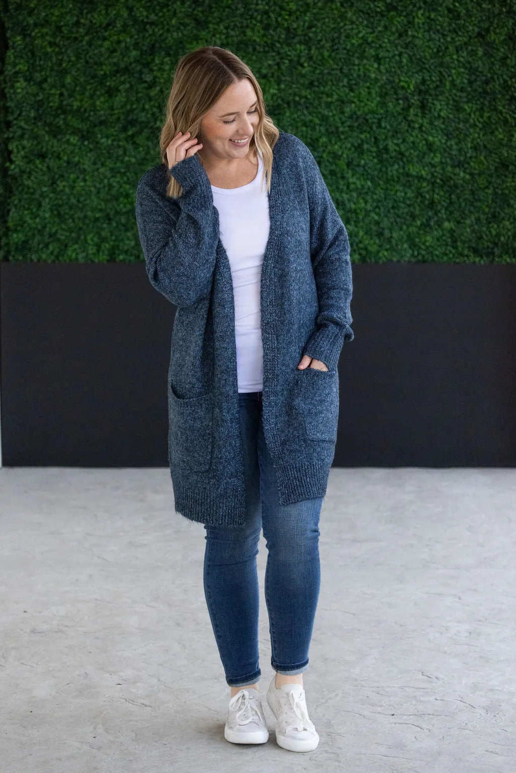 SOLD OUT Madison Cozy Cardigan - Midnight Skies