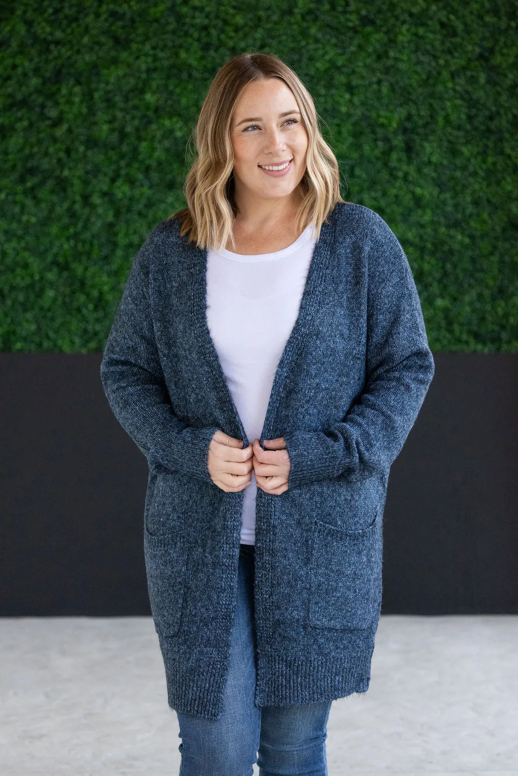 SOLD OUT Madison Cozy Cardigan - Midnight Skies