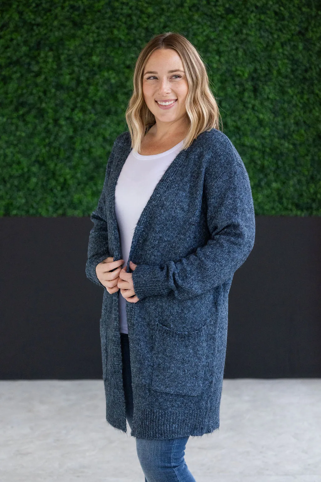 SOLD OUT Madison Cozy Cardigan - Midnight Skies