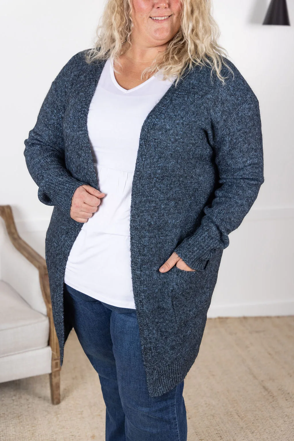 SOLD OUT Madison Cozy Cardigan - Midnight Skies