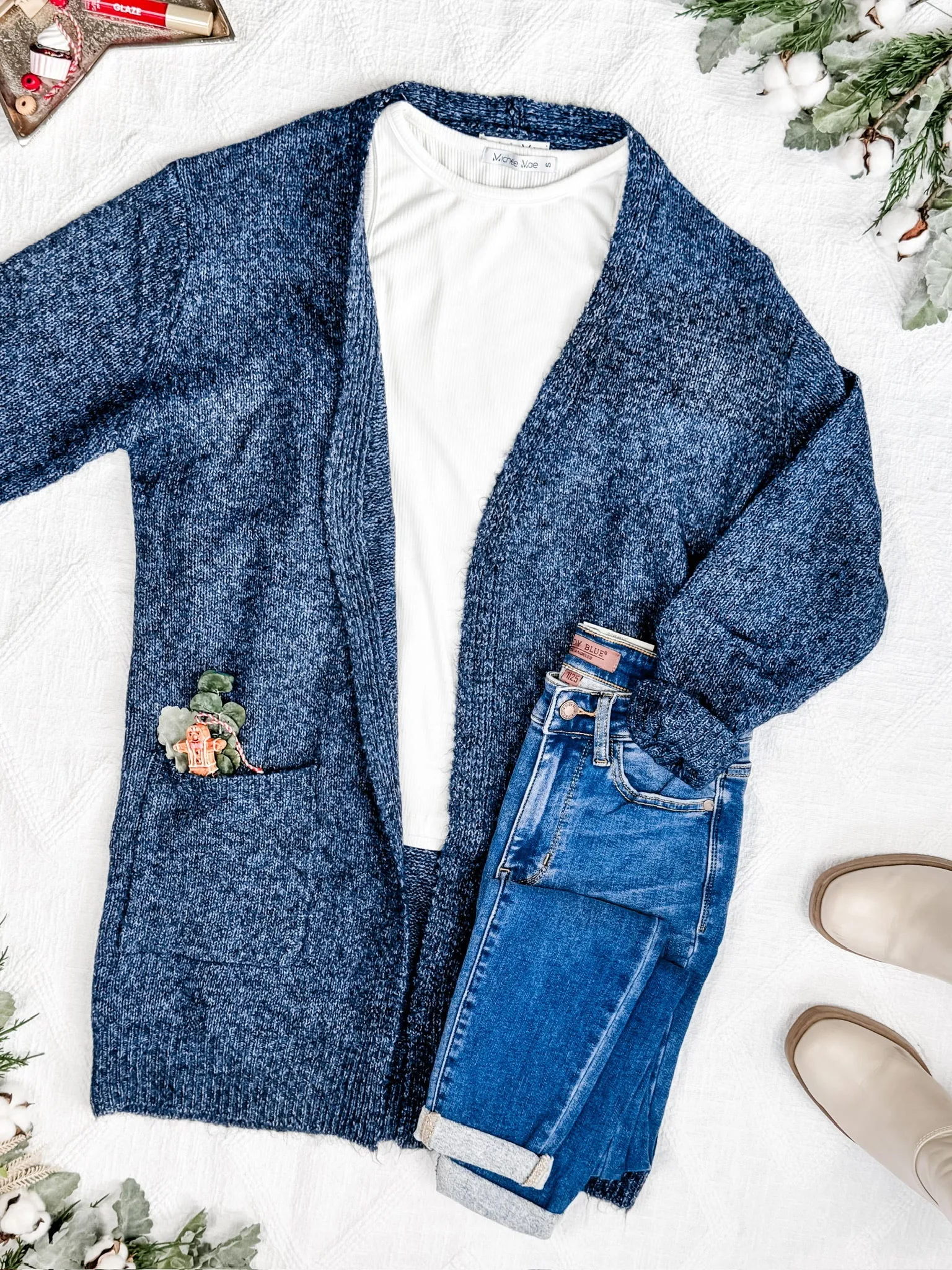 SOLD OUT Madison Cozy Cardigan - Midnight Skies