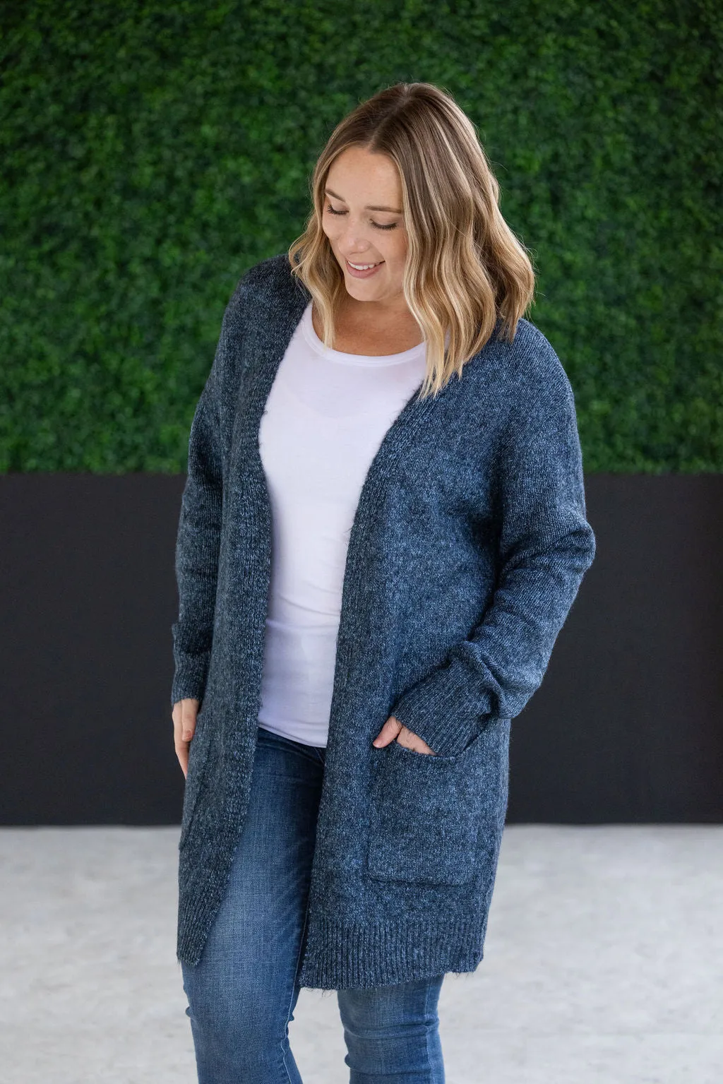 SOLD OUT Madison Cozy Cardigan - Midnight Skies