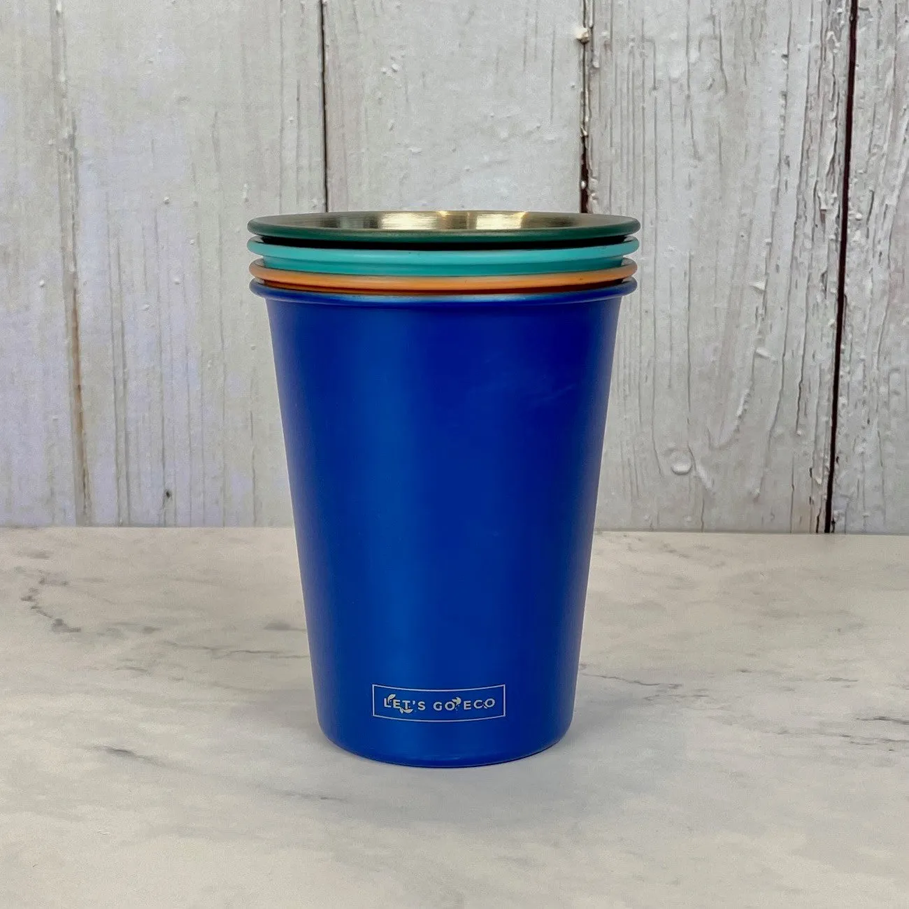 Stainless Steel Reusable Cups - patio and party cups (set of 4)