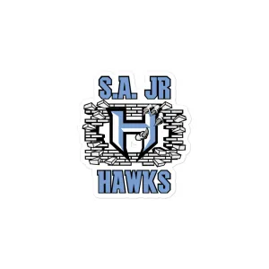 Sticker ~ Jr Hawks Brick Wall Bubble-free