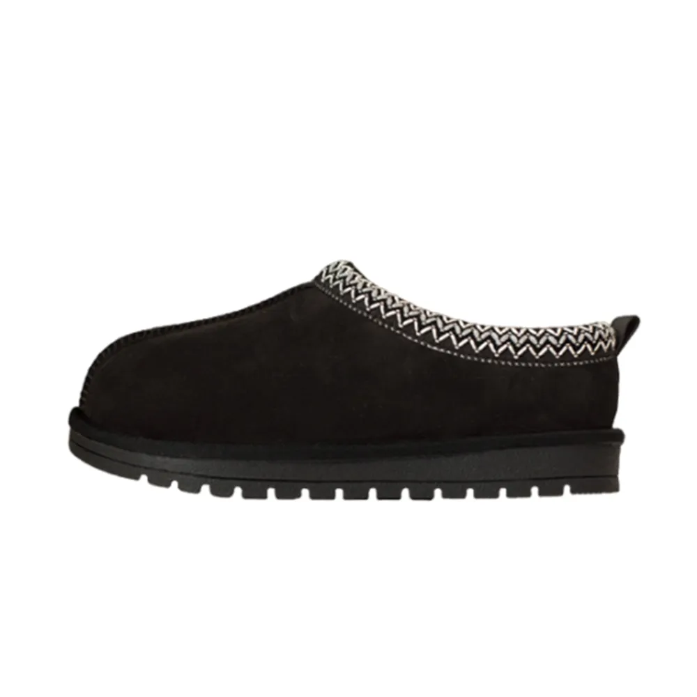Suede Braided Fluffy Slipper