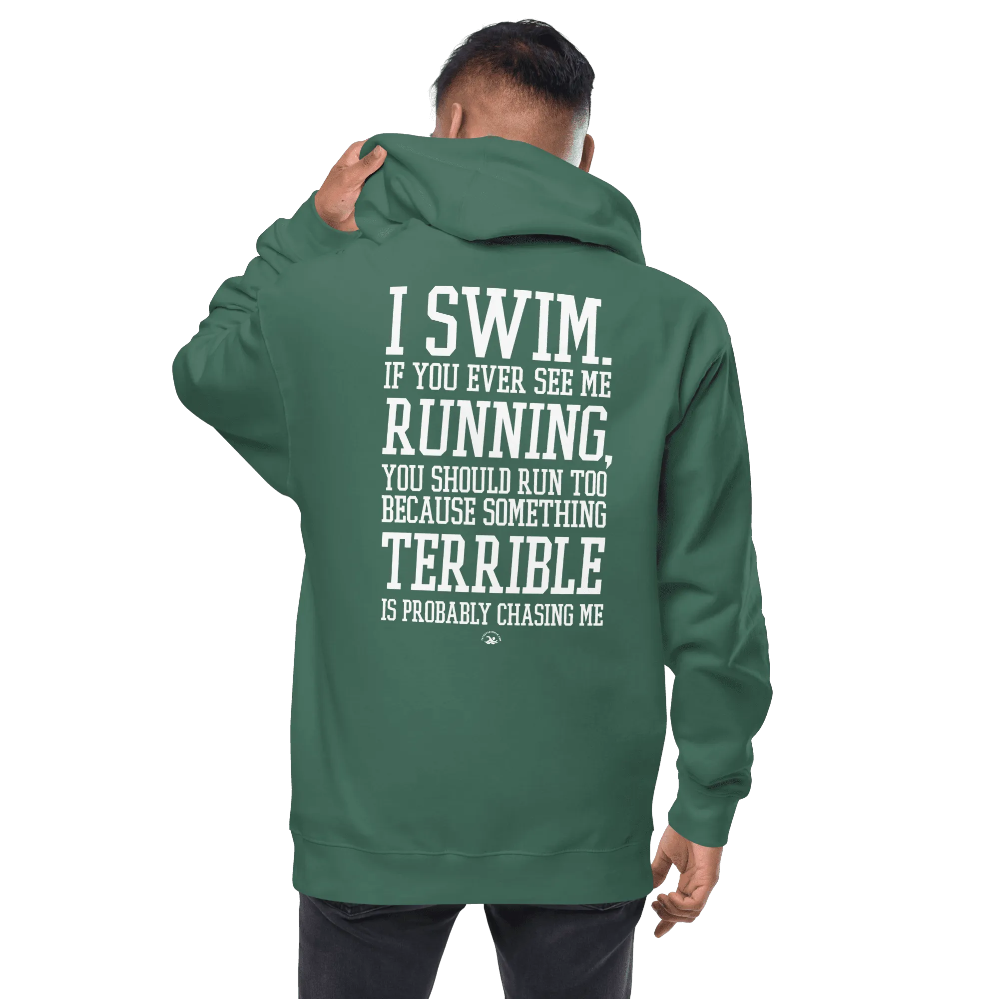 Swimmer Premium Zip-Up Hoodie I Swim If You Ever See Me Running