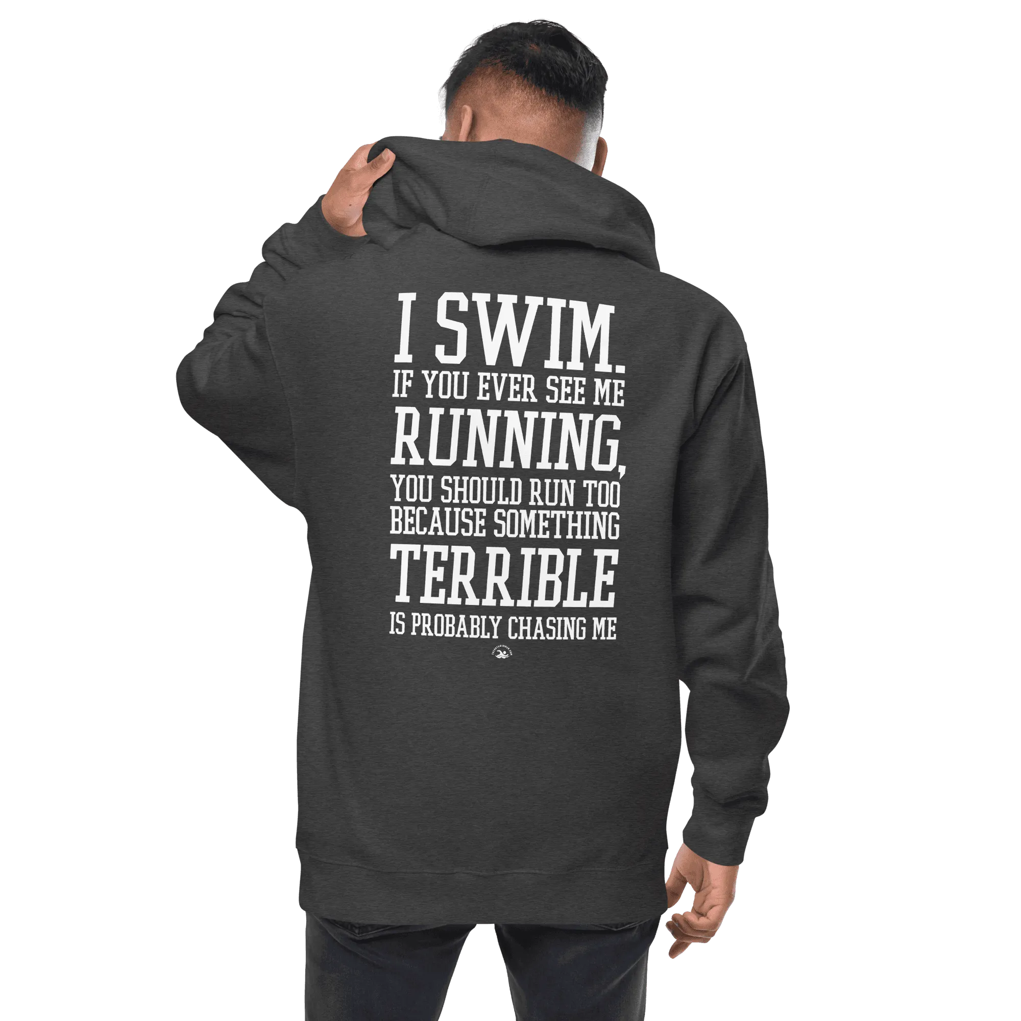 Swimmer Premium Zip-Up Hoodie I Swim If You Ever See Me Running