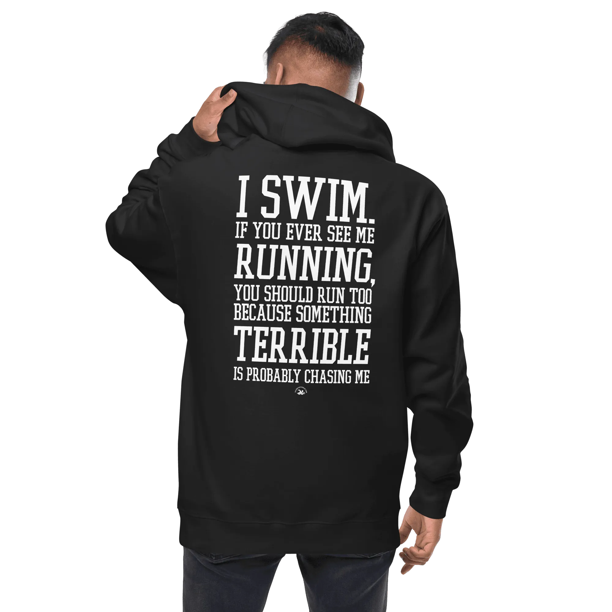 Swimmer Premium Zip-Up Hoodie I Swim If You Ever See Me Running