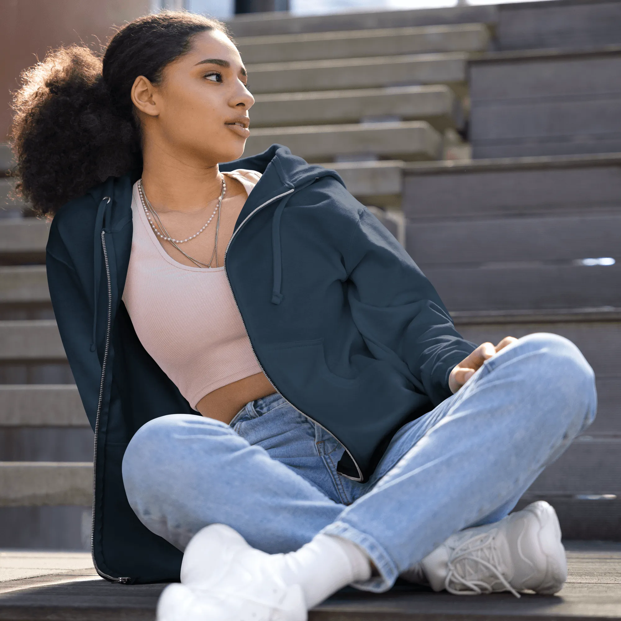 Swimmer Premium Zip-Up Hoodie I Swim If You Ever See Me Running
