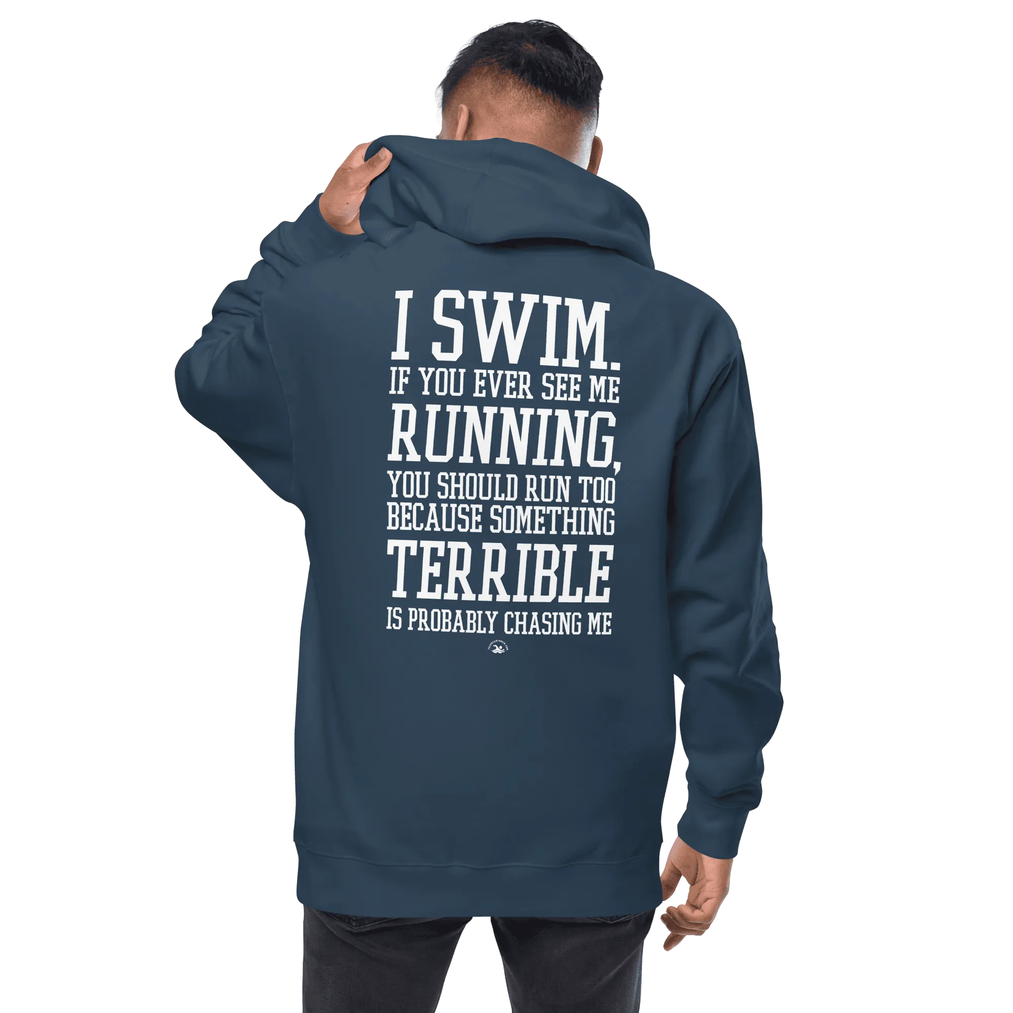 Swimmer Premium Zip-Up Hoodie I Swim If You Ever See Me Running
