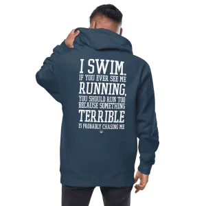 Swimmer Premium Zip-Up Hoodie I Swim If You Ever See Me Running