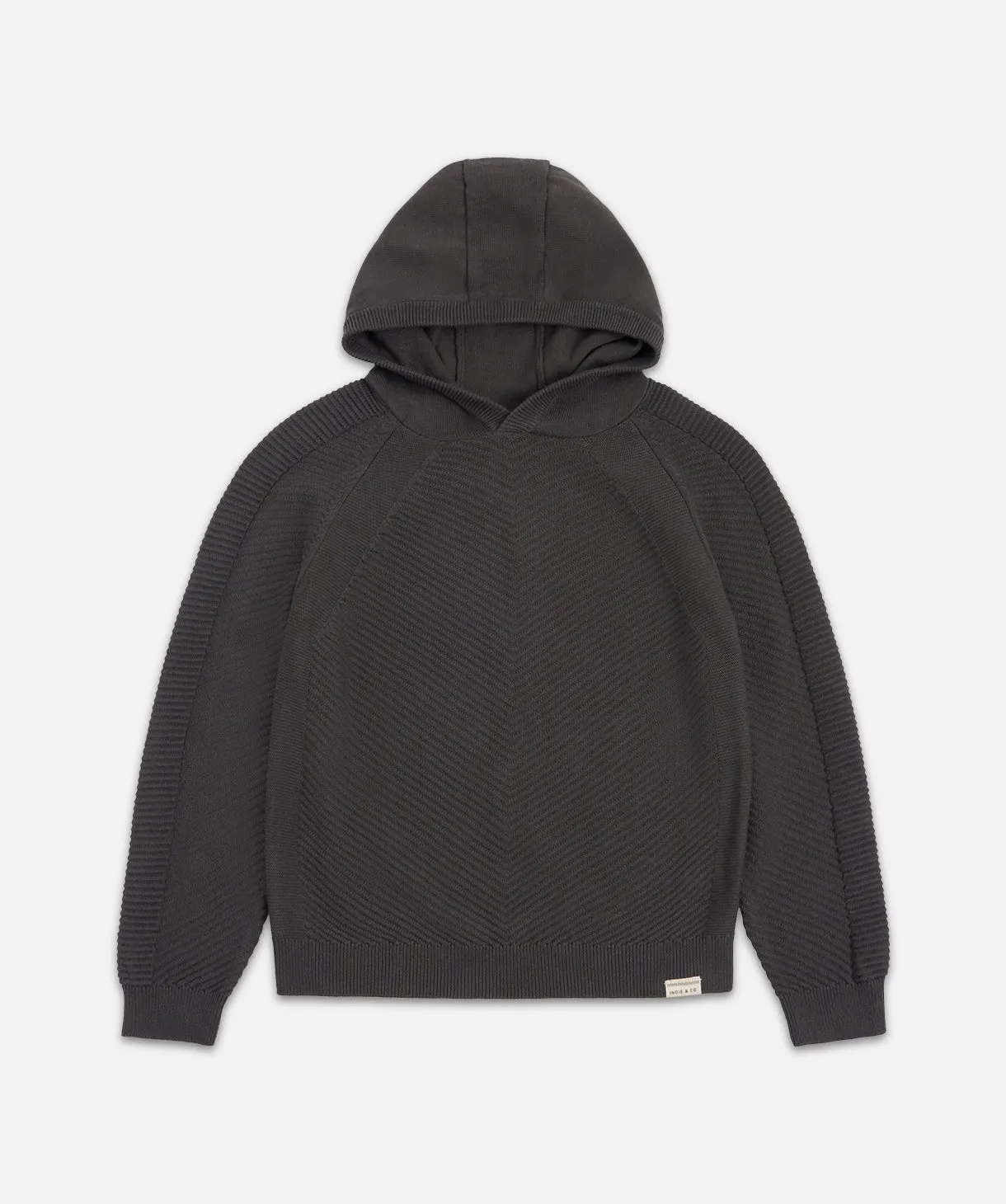 The Northridge Knitted Hoodie - Onyx