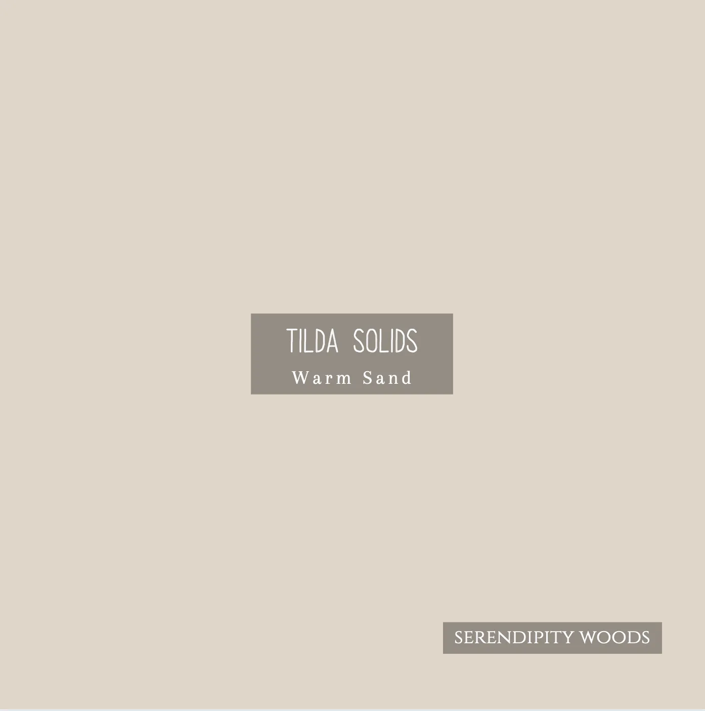 Tilda Solid Basics Warm Sand 120002 by Tone Finnanger