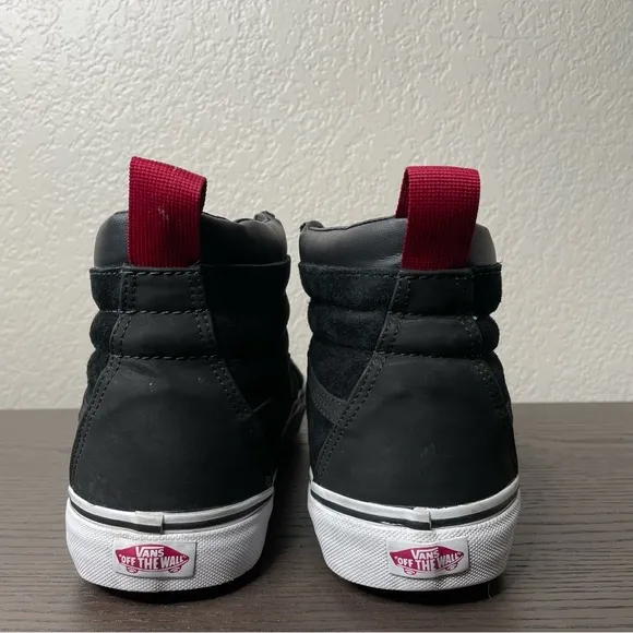 Vans Sk8-Hi MTE Black Beet Red Suede High Tops