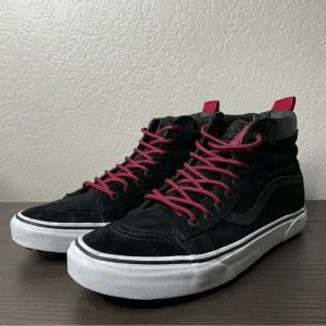 Vans Sk8-Hi MTE Black Beet Red Suede High Tops