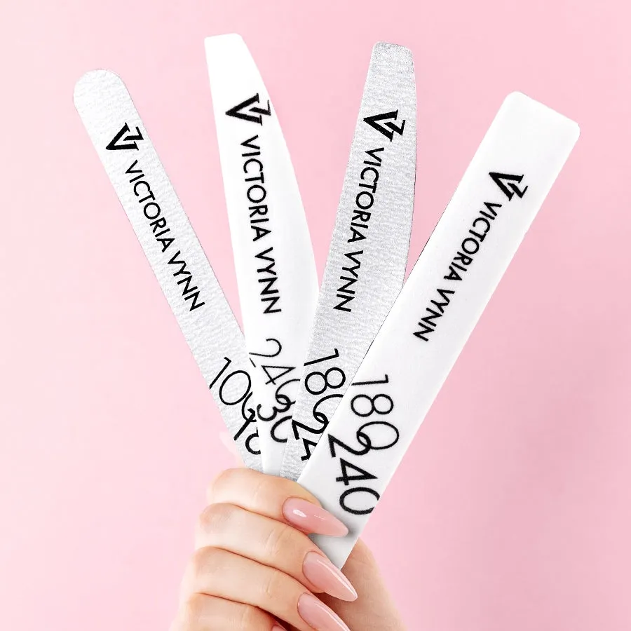 Victoria Vynn Straight Grey Nail Files 100/180 10pcs