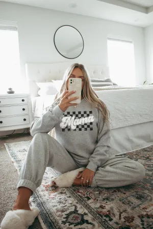 Vintage Checkered Mama Sweatshirt