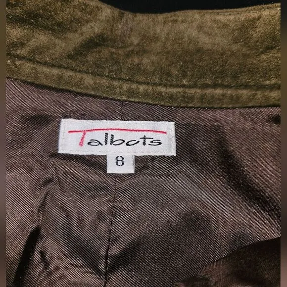 Vintage Green Suede Leather A-Line Maxi Skirt Size 8