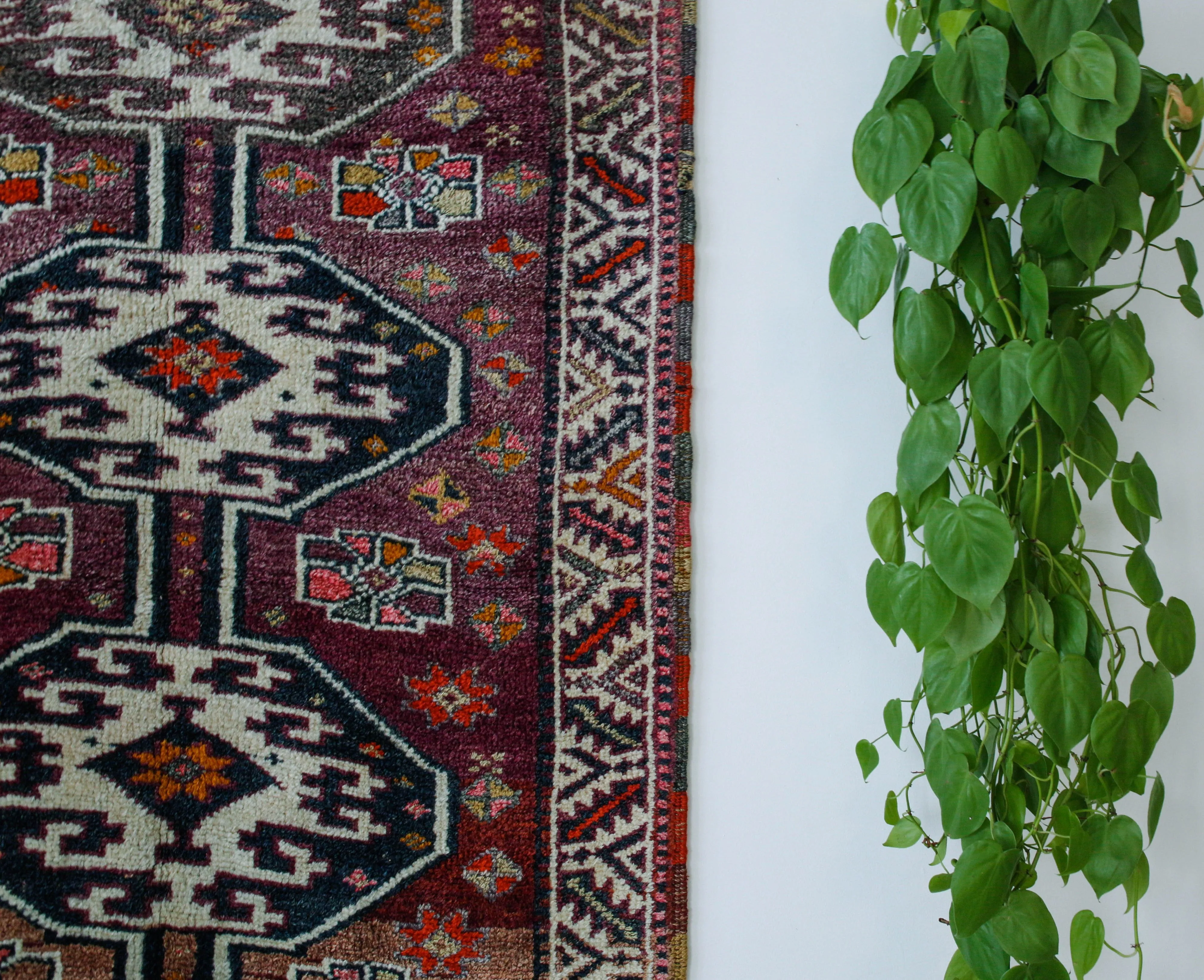 Vintage Kurdish Herki Runner Rug