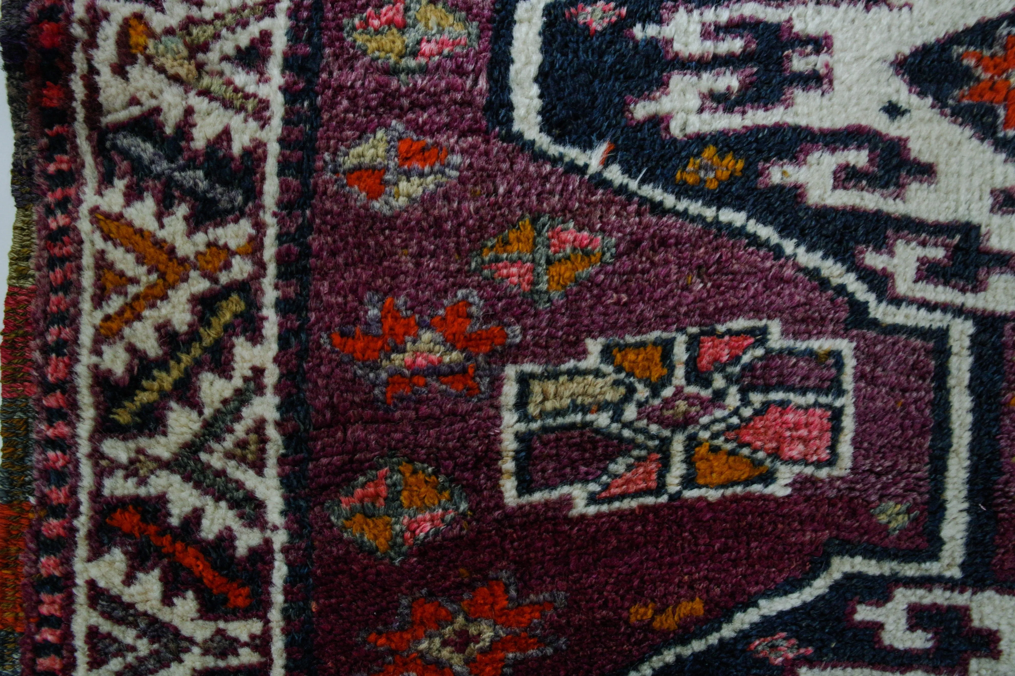 Vintage Kurdish Herki Runner Rug