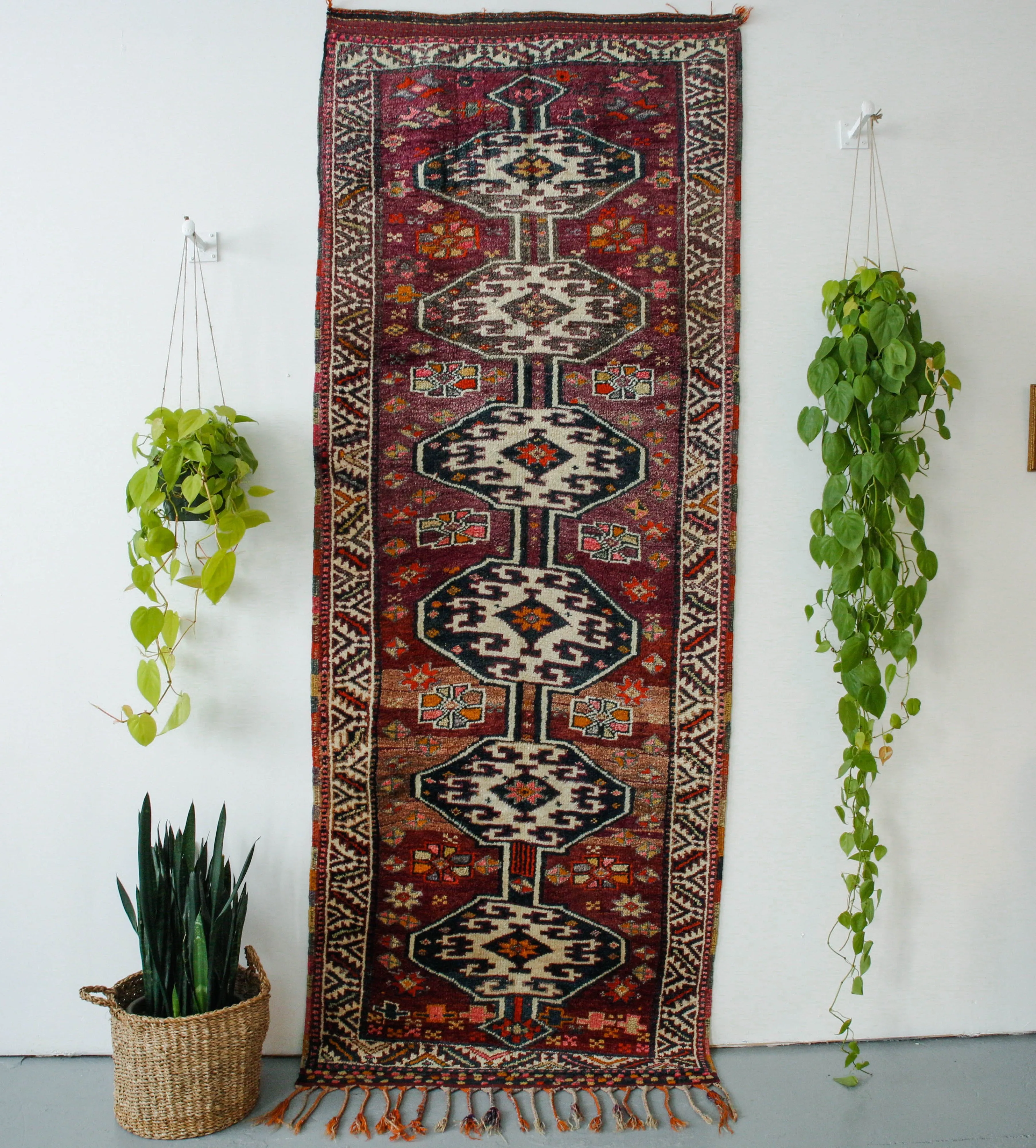 Vintage Kurdish Herki Runner Rug