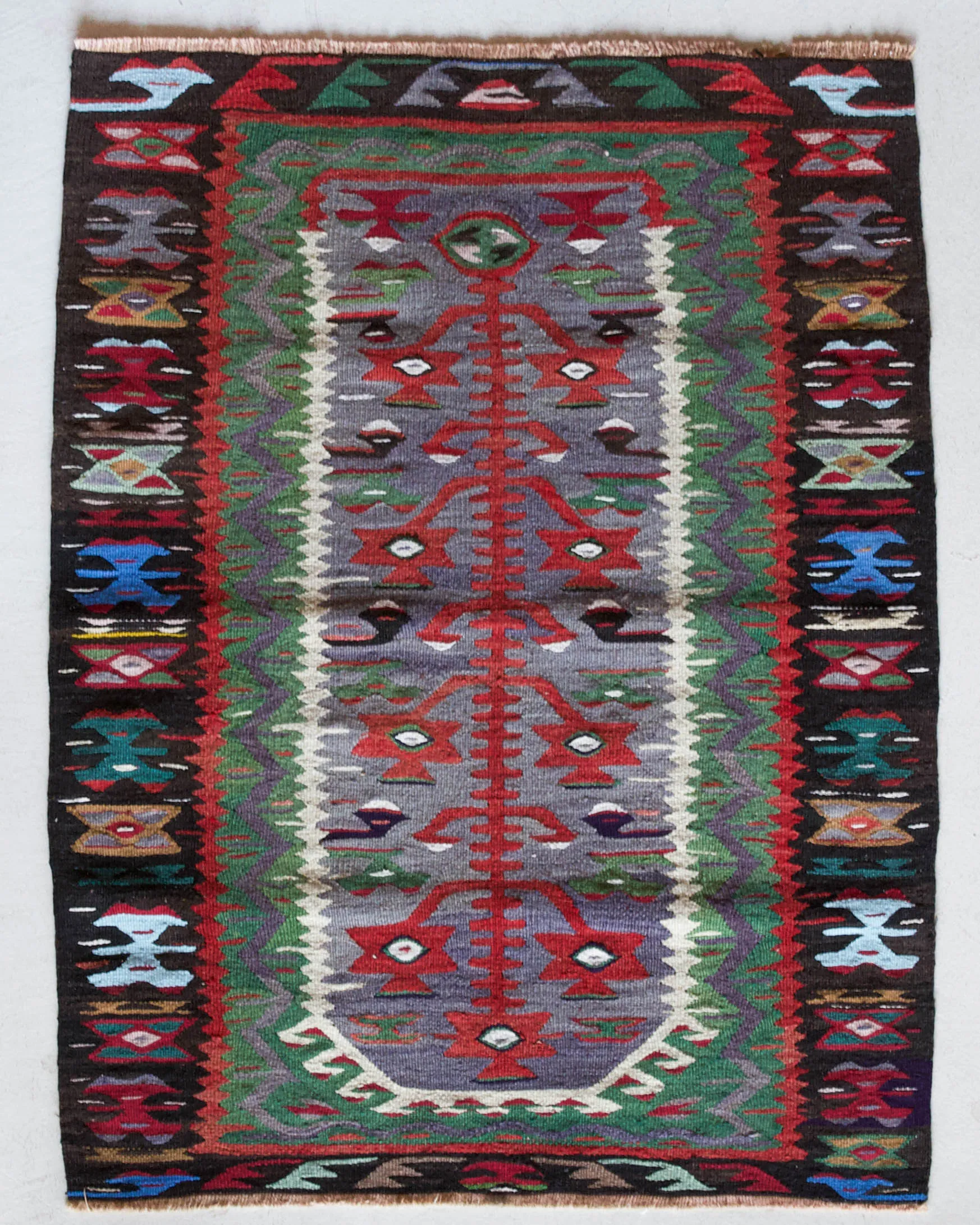 Vintage Oushak Kilim Rug 2'10"x4'