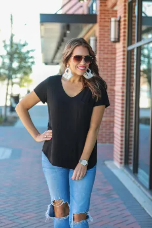 VNeck Pocket Tee