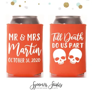 Wedding Can Cooler #175R - Till Death Do Us Part