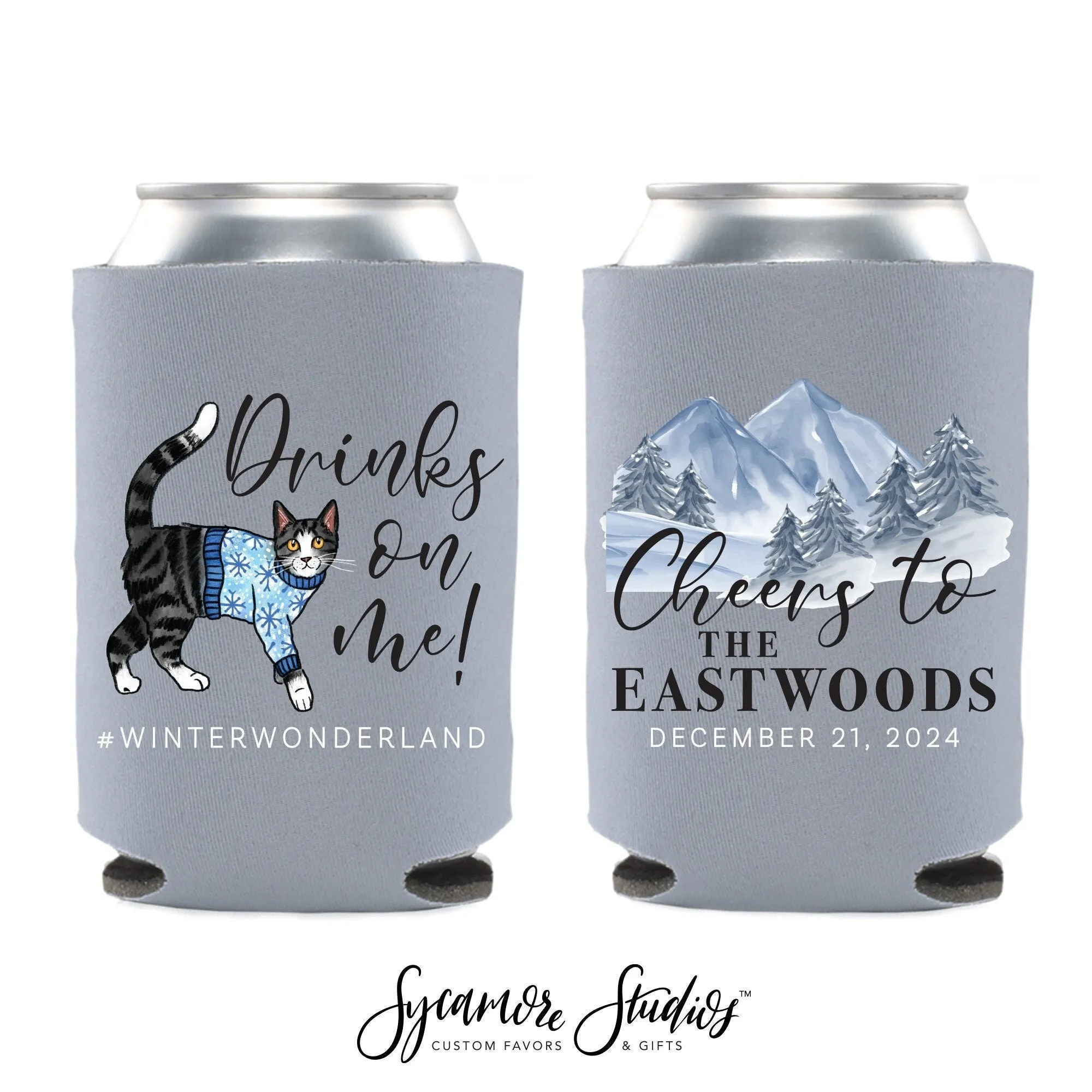 Wedding Can Cooler #31FR - Full Color
