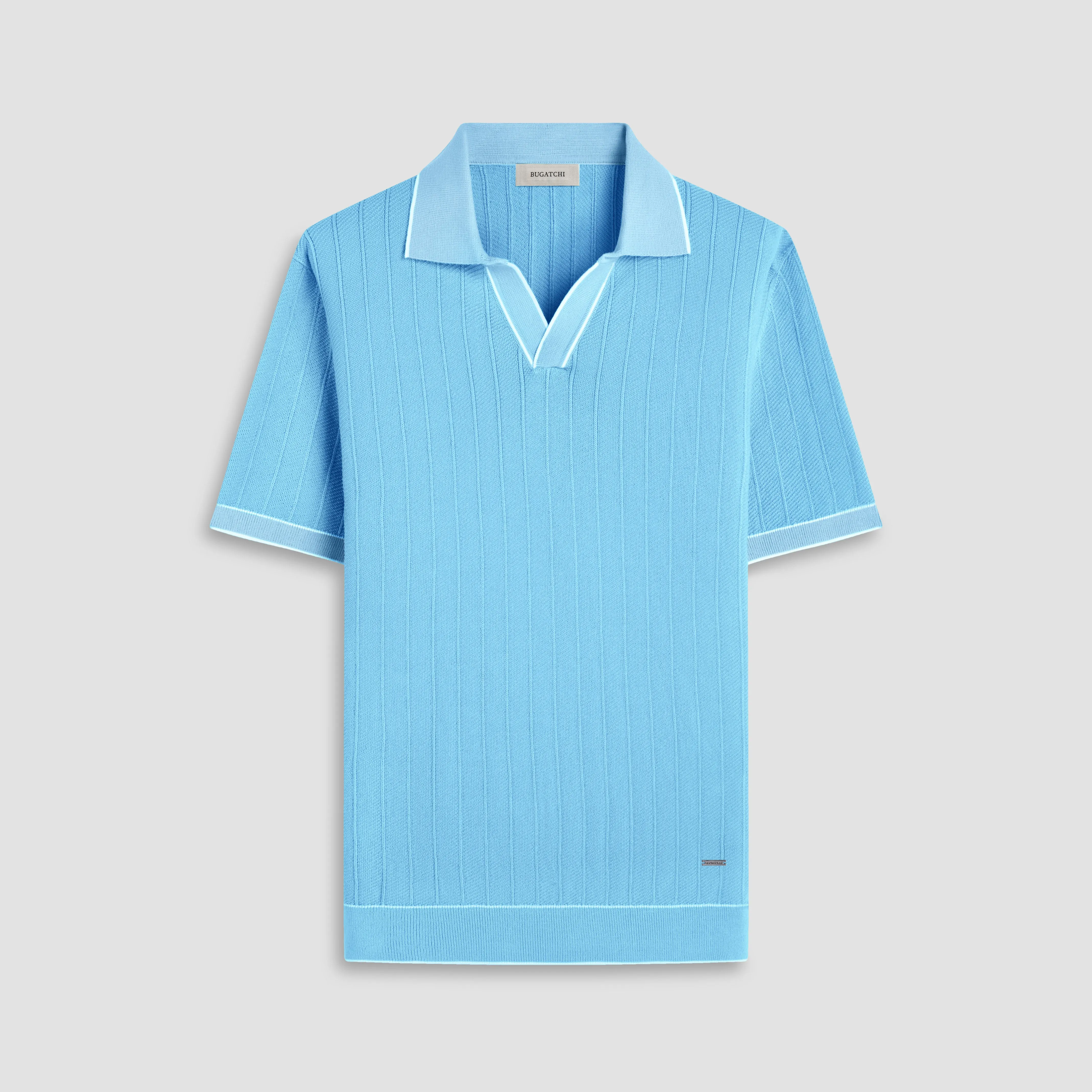 Wide Rib Short Sleeve Johnny Sweater