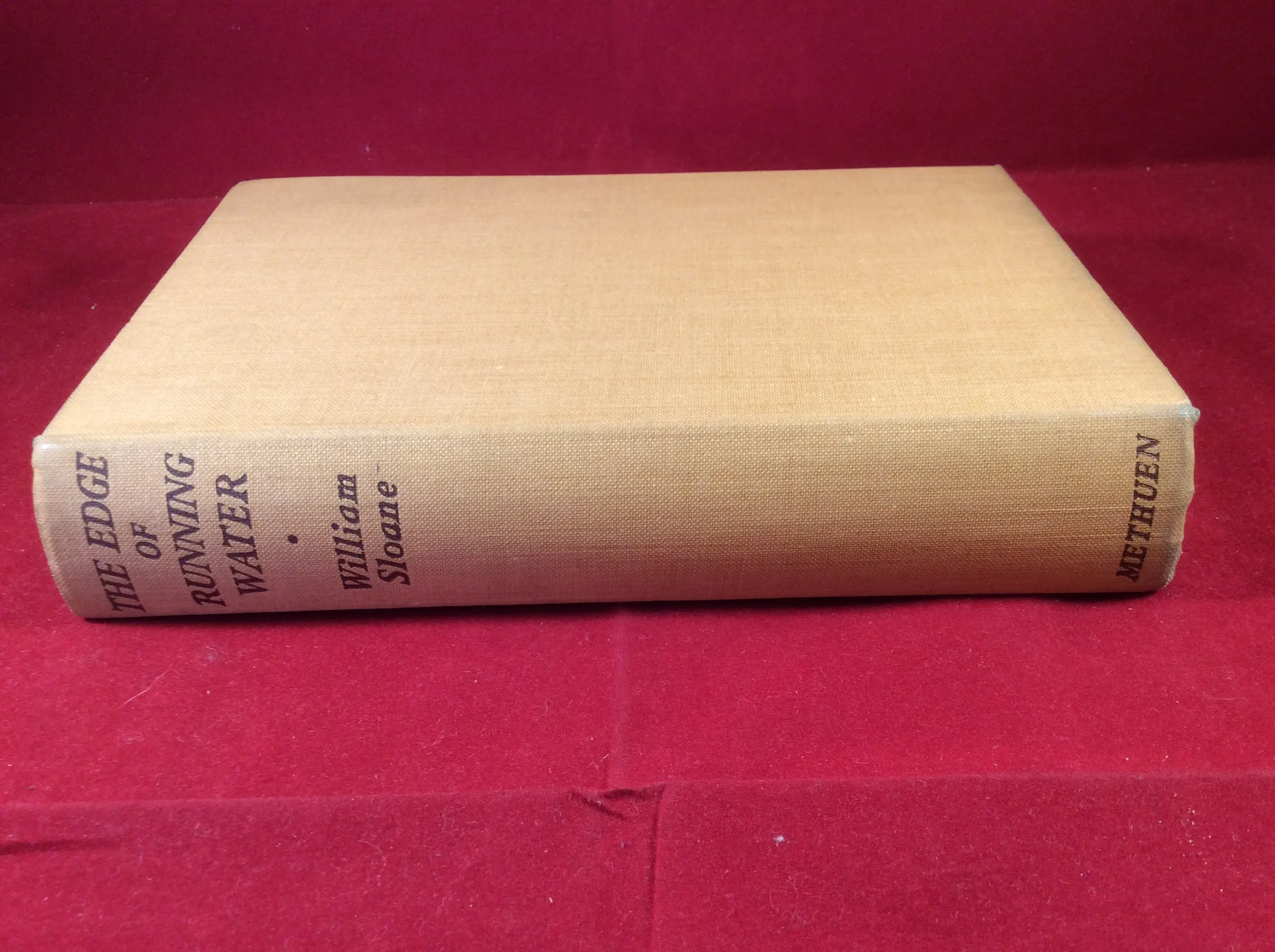 William Sloane, The Edge of Running Water, Methuen, 1940, First Edition.