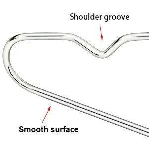 Wire Hangers 30 Pack Stainless Steel Strong Metal Clothes Hangers 16.5 inch-Clothing Stretcher YIKALU