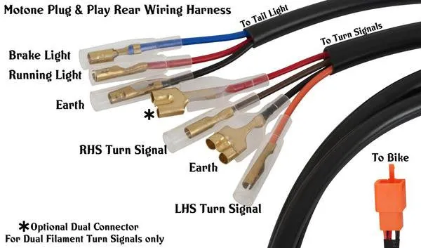 Wiring Loom Adapter - For Motone Kits