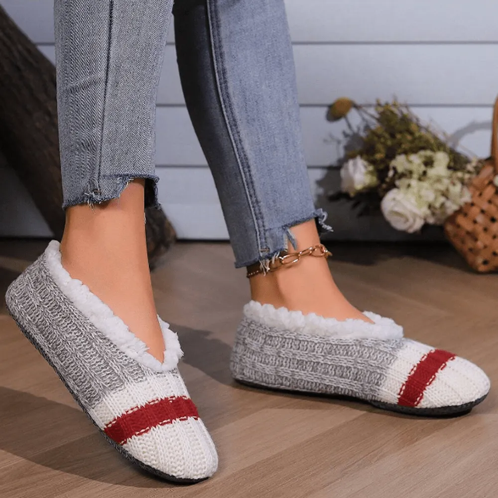 Women Cozy Sherpa Slipper Socks Short