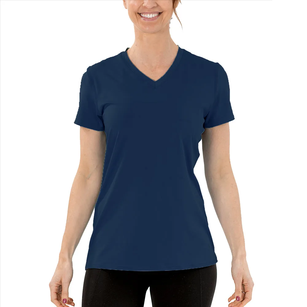Women's Cooling V-Neck Short Sleeve T-Shirt- CLOSEOUT